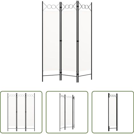 Raumteiler 3-teilig - 3-tlg. Raumteiler Weiß 120×180 cm (1/5)