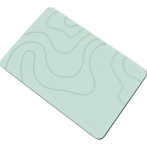 Tapis de bain à séchage rapide pour salle de bain et cuisine, absorbant, facile à nettoyer (1/4)