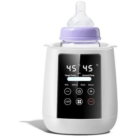 (blanc)Chauffe-Biberon Electrique 6 en 1 Réchauffage rapide du lait pour bébé Chauffe-Aliments Sterilisateur Multifonction