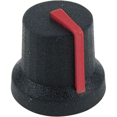 Tête de bouton rotatif Cliff CL170854BR noir, orange (Ø x H) 16.8 mm x 14.5 mm 1 pc(s) D71639 (1/4)