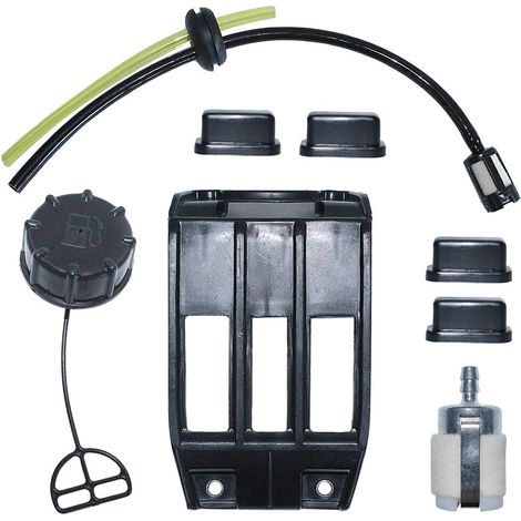 Kit de montage en caoutchouc pour bouchon de réservoir de carburant avec filtre et ligne 17555-Z0Z-000 compatible moteur tondeuse Honda GX35 GX35NT HHT35S (1/5)