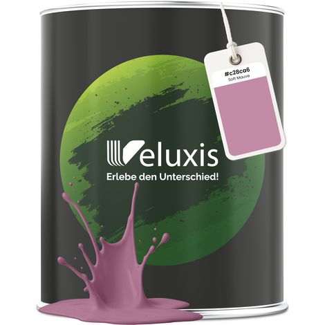 Wandfarbe Rosa Altrosa Lila Matt Innenfarbe – Deckkraft Klasse 1, VOC-frei, Ohne Grundierung, Tropfarm – Wohnzimmer & Schlafzimmer – 1L – Veluxis (Soft Mauve)