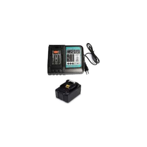 Cargador de repuesto de 14,4 V-18 V y 5,0 Ah para desbrozadora y cortasetos Makita DUR181Z, enchufe europeo DC18RC 3A (con USB).