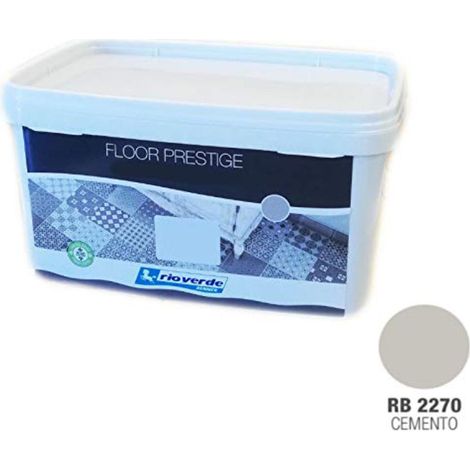 Vernice per pavimenti Floor prestige Rio verde da 2,50 lt / RB2270 - Cemento (1/5)