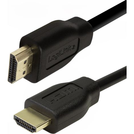 HDMI 2.0 4K LogiLink-Kabel: 2 m, High Speed mit Ethernet, 4K/30 Hz, 4K- und 3D-Fernseher (1/5)