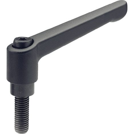 Palanca de sujeción ajustable GN 300 d1 M 8mm l1 63mm l2 50mm AG GANTER