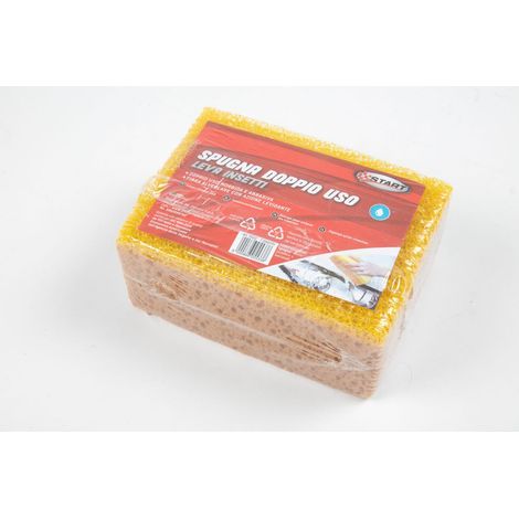 Spugna leva insetti 9,5X15 cm pulizia e brillantezza auto