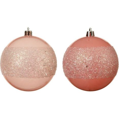 Pallina da appendere Rosa dim 8 cm Pezzo Singolo