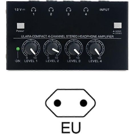 Amplificateur Casque Portable Haute Fidélité Faible Bruit - Alimentation UE (1/4)