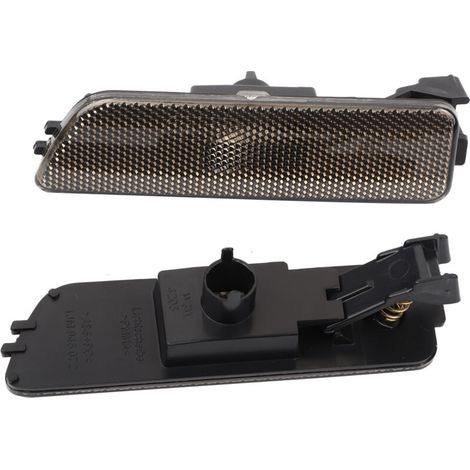 Paire de boîtiers de lumière de côté de pare-chocs fumé pour MK4 617215181853 (Marron),de (1/5)