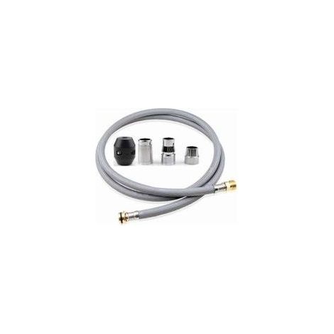 127 cm langer Küchenarmatur-Schlauch – Nylon und Metallanschluss – Kompatibel mit Grohe K4, K7, Bridge und Ladylux Cafe Armaturen