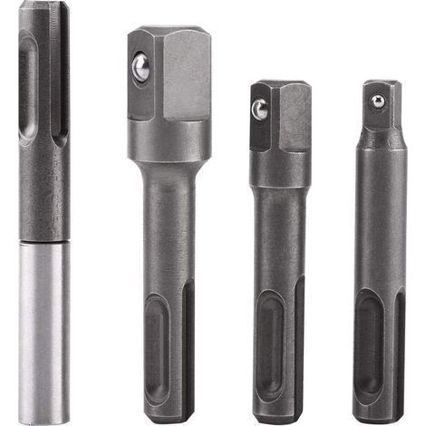 4Pcs 1/4" 3/8" 1/2" Porte Embouts SDS SDS-Plus Magnétique Extension de Vissage Tournevis (1/5)