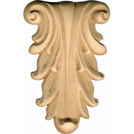 Fregio per Mobili in Pasta di Legno finitura Grezza 70x100 mm art.03.4866