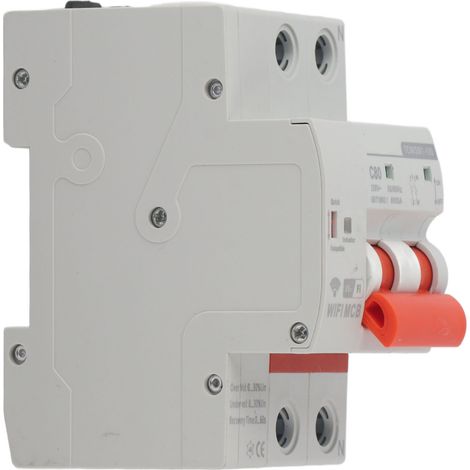 Intelligenter WLAN-Schalter, 2-polig, DIN-Schienenmontage, 230 V Wechselstrom, für den Einsatz in Haushalt und Fabrik, TOWSM1 100 (1/5)