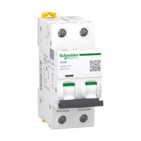 Acti9, iC60N interruttore automatico 2P 10A curva C - A9F77210