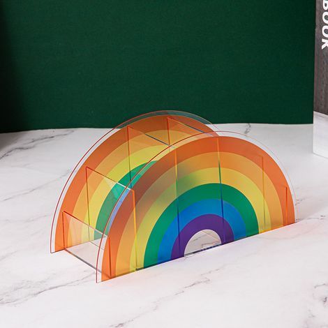 Présentoir à Crayons en Acrylique pour Bureau Organiseur de Stylos Pinceaux Papeterie Support de Rangement pour Pinceaux Accessoires de Bureau pour la Maison L'École et le Bureau (1/4)