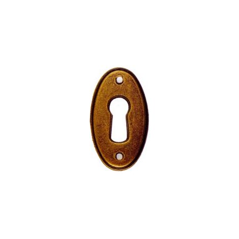 BOCCHETTE PER MOBILI OVALI MOD.30625 IN OTTONE ANTICATO- - mm.22x38h. - 10 pezzi METALSTYLE