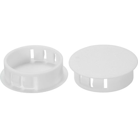 50 Pcs Bouchons de Trou en Plastique 32mm(1.3") Blanc (1/5)