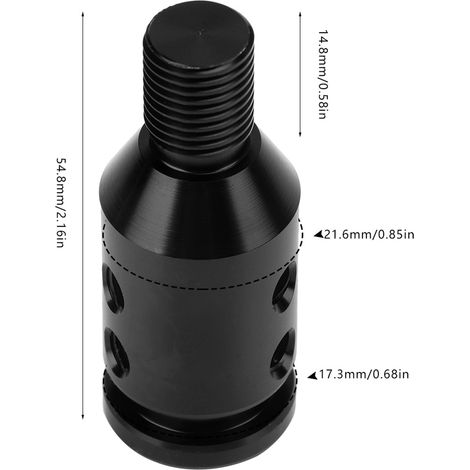 Adattatore Universale per Pomello del Cambio per Leve Non Filettate 12x1.25 – Alluminio, Multicolore e Kit Completo (1/5)