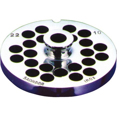 1PZ TRAFILA PER TRITACARNE Inox per PORKERT e REBER n 22 (Ï 16 - 8 fori)
