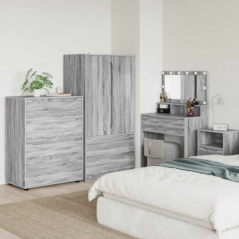 vidaXL Armoires de rangement Gris Sonoma 80 x 48 x 105 cm (1/5)