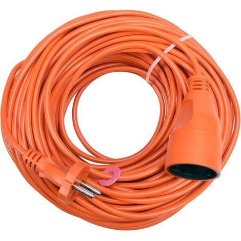 Prolunga da giardino 40 m 1 presa b/u 10A 2x1 OMY IP20 arancione Elgotech PK-1040