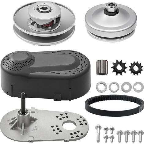 Mophorn Frizione di azionamento, motore da 2-8 CV, frizione ad alta resistenza da 2000 giri/min con ruote asimmetriche e robusta cinghia in gomma, durevole con accessori completi, adatta a vari motori