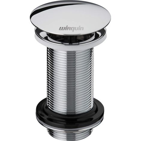 Wirquin 30723425 - Piletta per lavabo in ottone, 100 mm, senza troppo pieno (1/4)