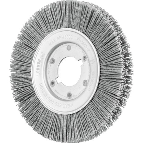 PFERD TOOLS Rundbürste schmal ungezopft RBU Ø 150x16xvariable Bohrung SiC-Filament-Ø 1,00mm Korn 80 2 Stk
