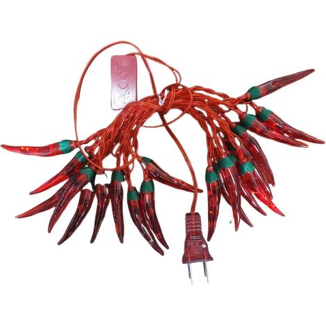 1 Guirlande lumineuse, LED rouge piment, 10 mètres, 100 LEDs, IP44, intérieur extérieur, Noël (1/5)