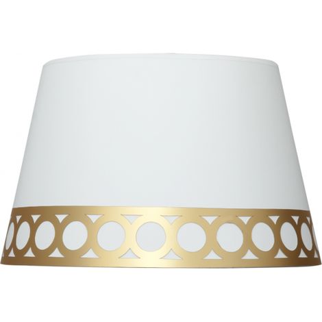Dalia Pendelleuchte Schirm e27 weiß/gold 40dx30dx25h