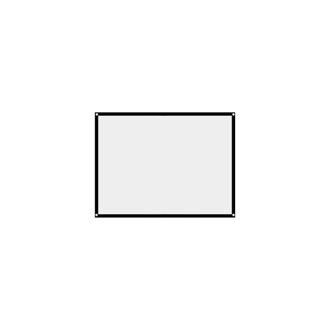 écran de projection blanc pliable et portable, sans plis, format 4:3 (60 pouces) (1/5)