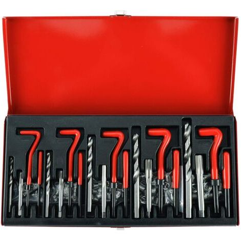 131-teiliges Gewindereparaturset Bohrer-Helicoil-Hülsen M5 M6 M8 M10 M12