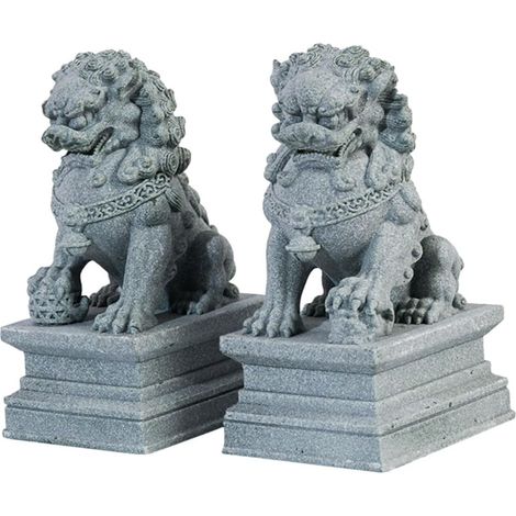 Stücke Löwenskulptur Kleine Tischfigur Löwenstatue Für