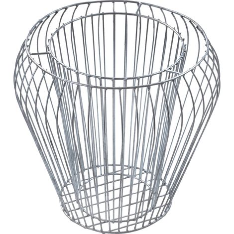 Jardinera de gaviones, acero galvanizado duradero, diseño versátil, color plata. (1/5)