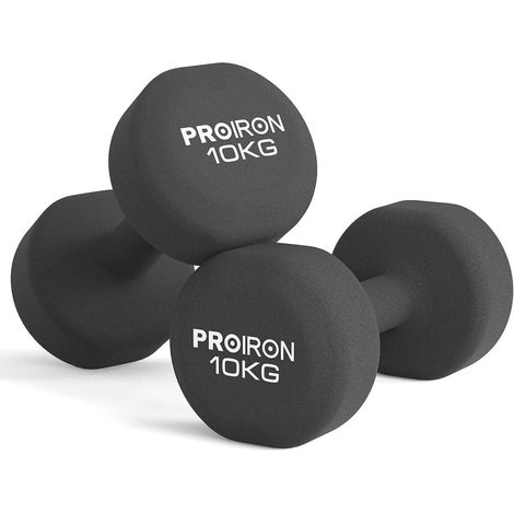 PROIRON Neopren Hanteln Kurzhantel Set Frauen Gym Yoga Pilates 2x10kg (1/5)