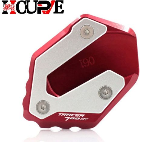 (Red-Tracer 700GT) Plaque d'extension de béquille latérale CNC compatible avec YAMAHA MT-07 MT07 FZ-07 Tracer 700GT 700 GT XSR700 XSR 700 maxpower (1/4)