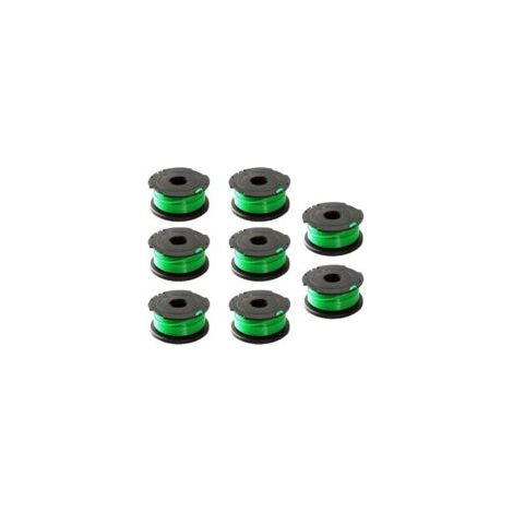 8er-Pack grüne Trimmerfadenspulen für Black & Decker GL7033, GL8033, GL9035 und A6482 Freischneider – Crezuo
