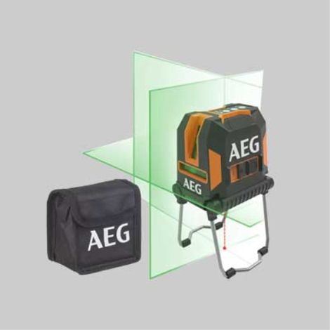 Livella laser verde con piombo 'clg330-k' aeg 3 linee - portata fino a 30 metri AEG POWERTOOLS (1/4)