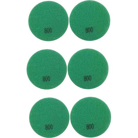Lot de 6 Tampons de Polissage DiamantéS pour Sol en RéSine, DiamèTre Du Sol en Terrazzo 10,2 Cm, Grain 800 (1/5)