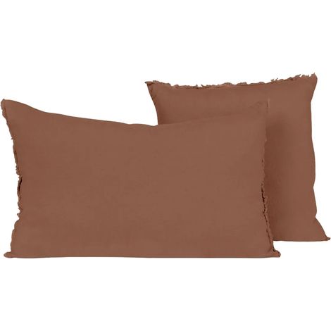 LIMY - HOUSSE DE COUSSIN 40X60 MOCACCINO