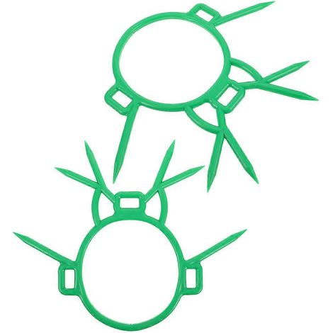 Anneaux nasaux de sevrage en plastique vert pour veaux, adaptés au bétail d'élevage, paquet de 4. (1/5)