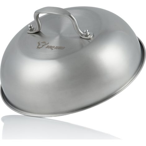 BBQ-Toro Edelstahl Wärmeglocke Ø 23 cm Servierglocke, Glosche, Burgerglocke