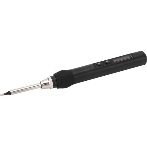 Kit de fer à souder électrique avec affichage numérique, température réglable, chauffage rapide, mini fer à souder DC9‑24V noir (1/5)
