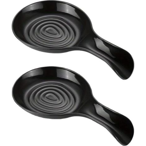 2 Pièces Repose Cuillère Cuisine Ensemble De, Porte Cuillere Cuisine, Plastiques Porte-ustensiles De Cuisine Pour Cuillères, Porte-cuillères Pour Table De Cuisson, Lavable Au Lave-vaisselle (1/5)