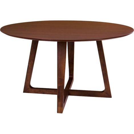 Hello Table de salle à manger Ø137 cm dans un finition noyer. (1/5)