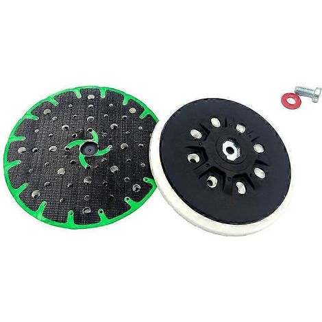 Plateau de ponçage flexible de 15 cm (6 pouces) compatible avec les ponceuses Festool ETS 150/3 EQ, ETS 150/5 EQ, ETS EC 150/3 EQ et ETS EC 150/5 EQ. Haute qualité. WHBYV (1/4)