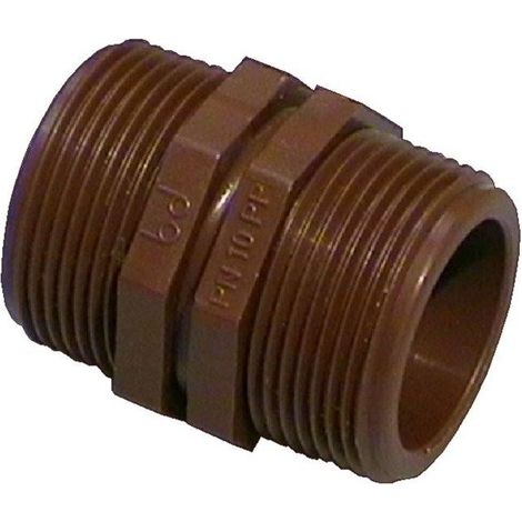 NIPPLE MM IN POLIPROPILENE MARRONE 1/2''