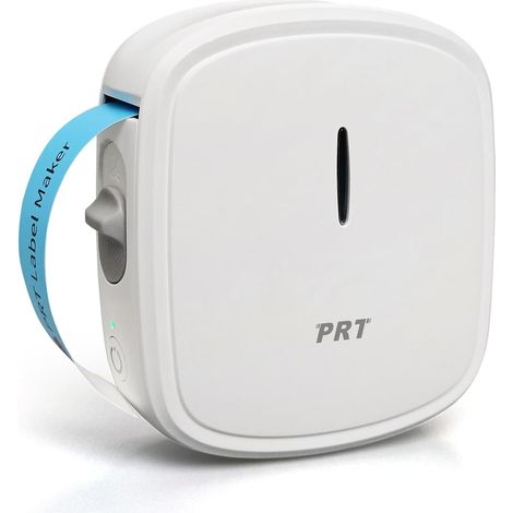 Etiqueteuse Bluetooth, Mini Imprimante Etiquette Portable Machine a Etiquette Connexion avec Compatible avec iOS et Android, Label Maker pour la Maison, la Bure au, la école, Blanc (1/5)