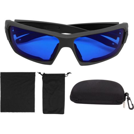 Lunettes de protection UV et anti-vent pour le golf et le vélo, vision HD - Noir